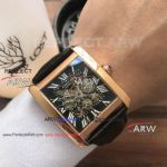 Perfect Replica Cartier AAA Grade Black Dial Watch